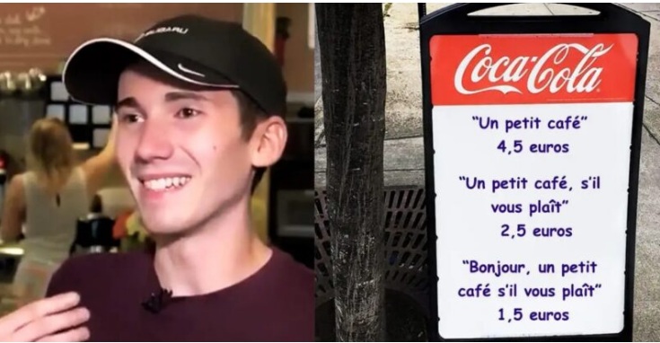 Un café réinvente la courtoisie en instaurant une nouvelle politique de prix pour encourager la politesse